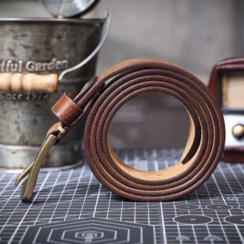 Men’s Genuine Leather Belt – Italian Cowhide with Brass Buckle 17